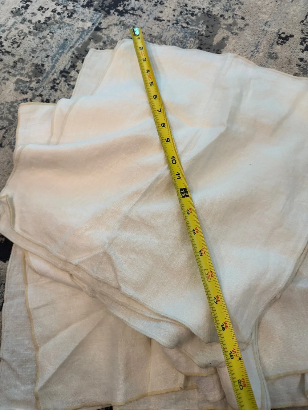9 beautiful vintage Cream Knit Napkins